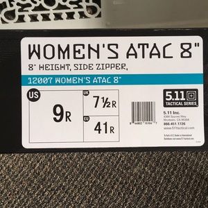 Women’s ATAC 8” with side zipper tactical boot